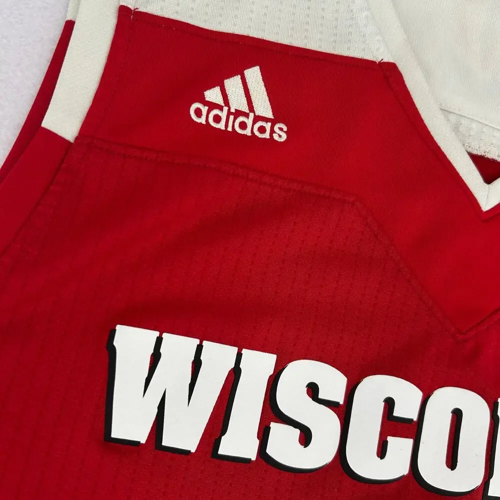 Adidas Men's Wisconsin Badgers #1 Red Authentic Swingman Jersey size XL